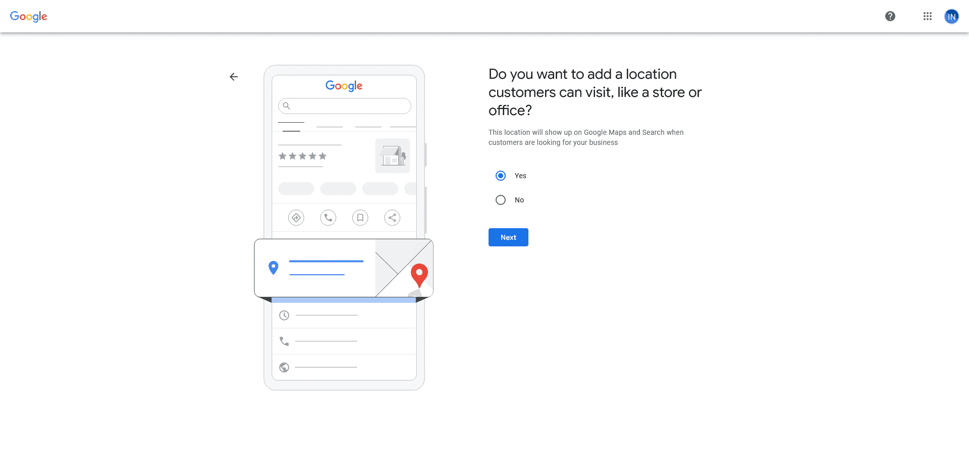 Add Business Location to Google