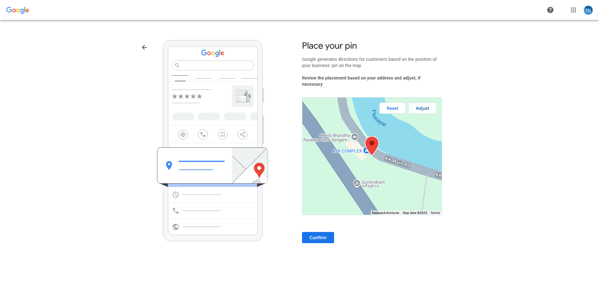 Mark your Location on Google Maps