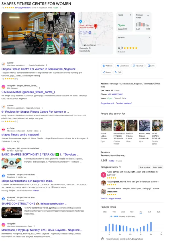 gbpseo for Fitness and shapes