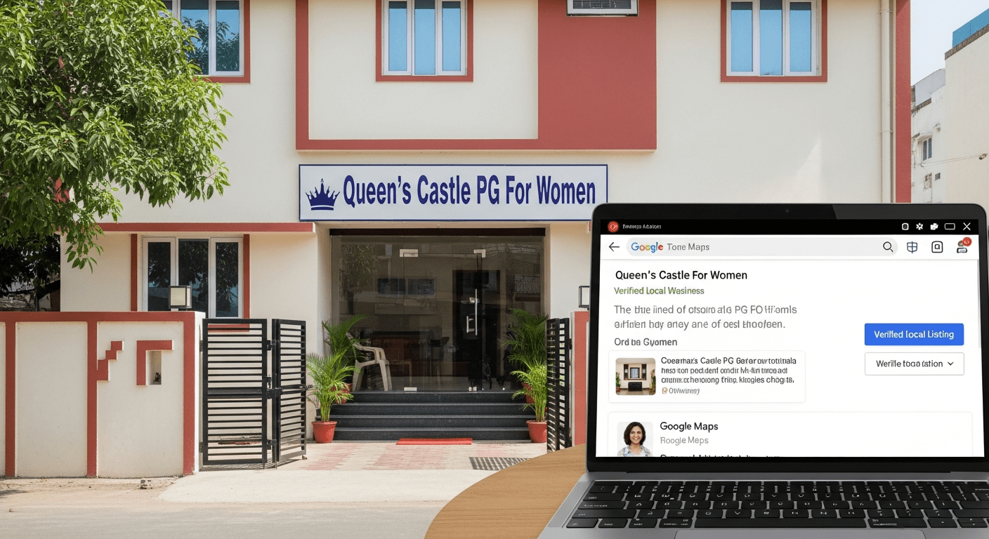 Google Business Profile optimization case study for women’s PG in Hyderabad Telangana