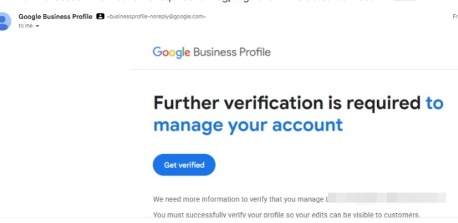 GBP Profile verification