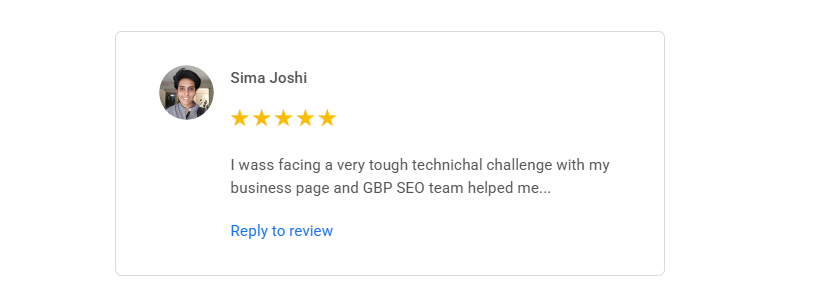 Review for great Google Business Profile service