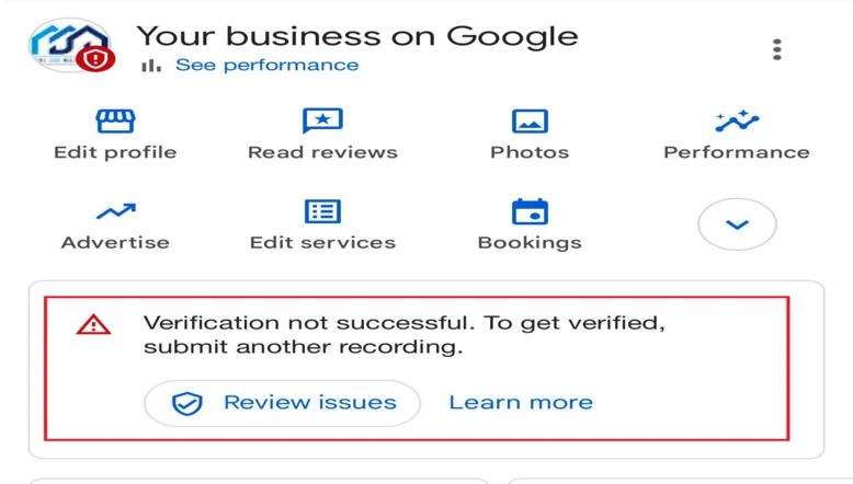 Verification Issues in Google business Profile